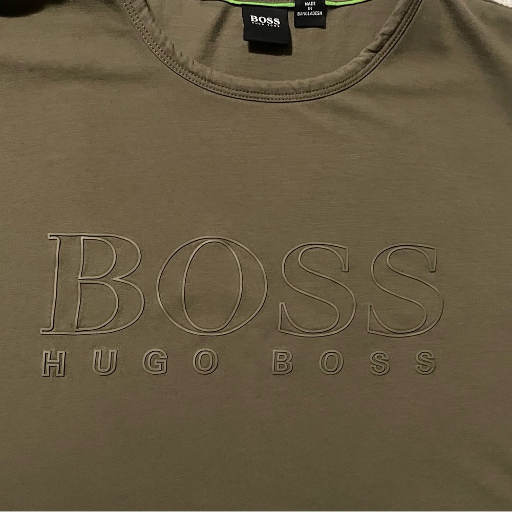 HUGO BOSS TEEBO N LOGO TSHIRT MENS HUNTER GREEN XL